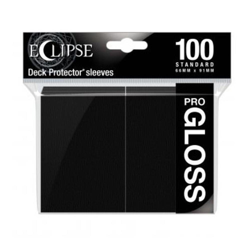 Ultra Pro Eclipse Gloss Standard Sleeves: Jet Black (100 ct)