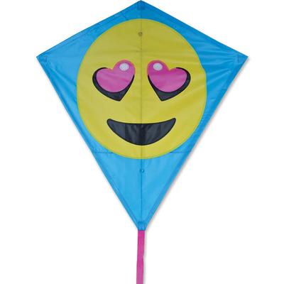 Premier 30 in. Diamond Kite - Luv Emoji