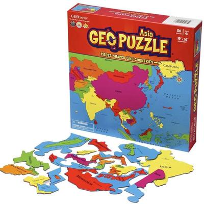 Puzzle - GeoPuzzle Asia 50 Piece Geography Jigsaw Puzzle