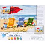 Dimensions Beach Chair Trio Paint-by-Number Kit