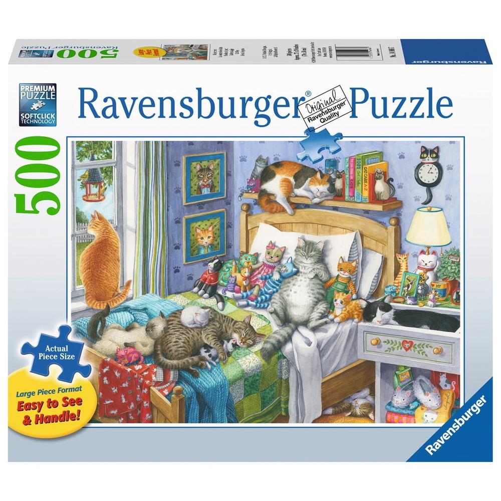 Puzzle - Cat Nap 500 Piece Large Format Adult Puzzle