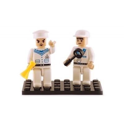 Brick Figurines - Navy Duo