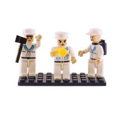 Brick Figurines - Navy Trio
