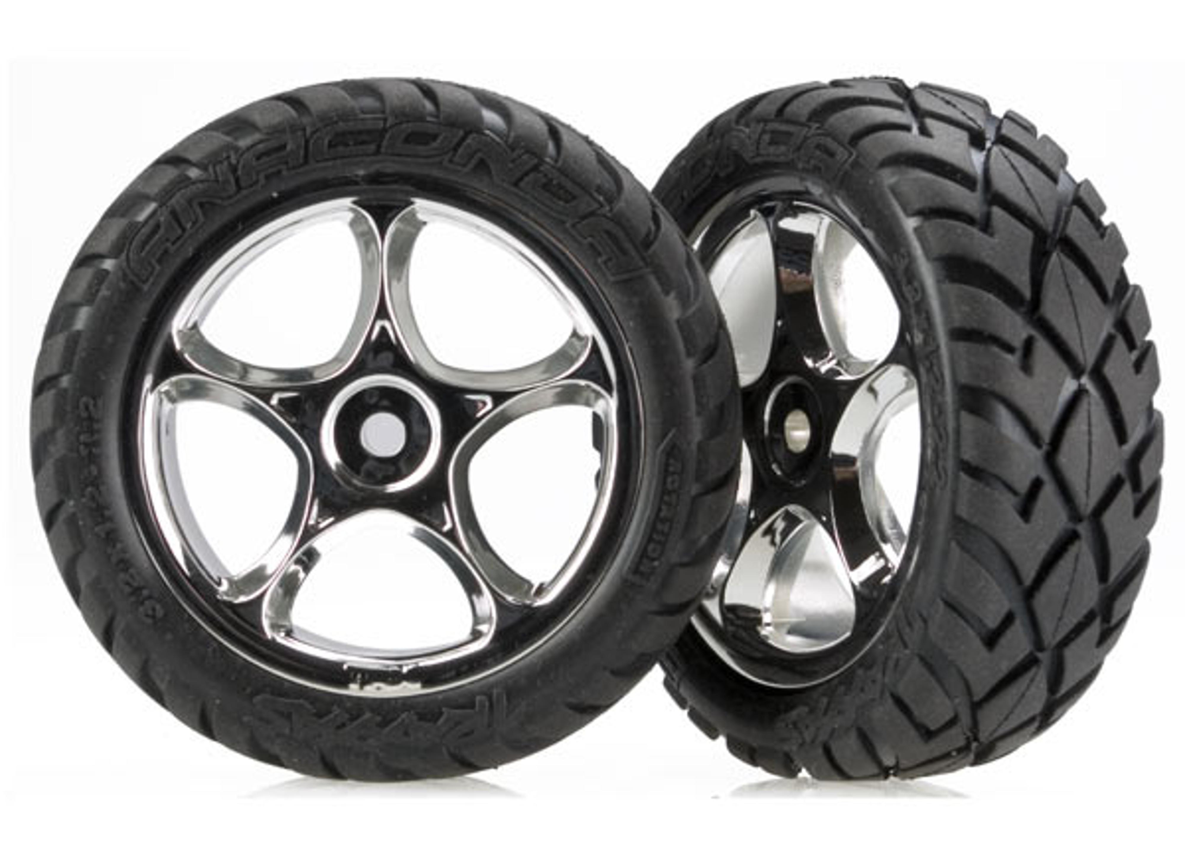 Traxxas 2.2in Bandit Anaconda Front RC Tires and Wheels (w/ Foam Insert) (Front)