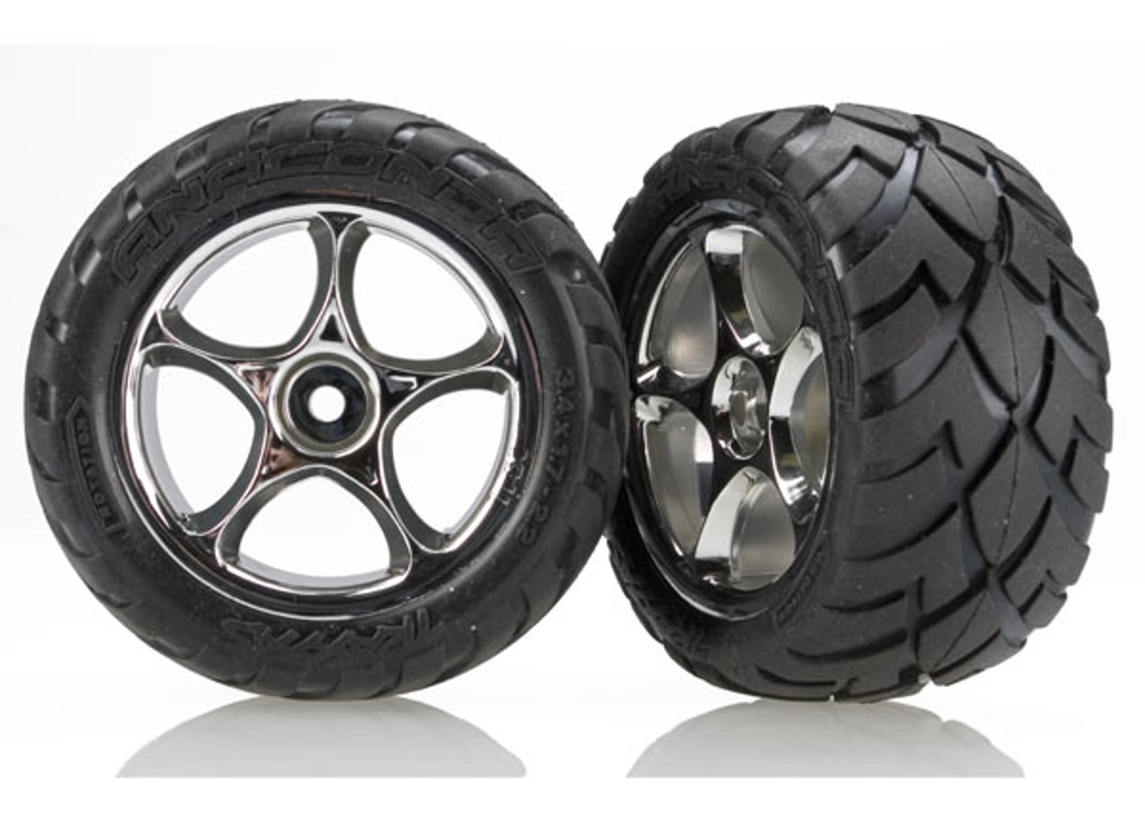 Traxxas 2.2in Assembled Bandit Tires and Wheels (Rear)