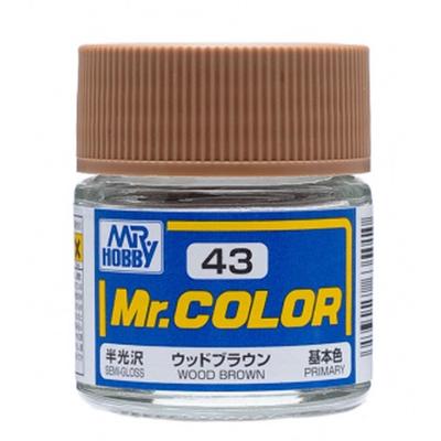 Mr. Hobby Mr. Color Semi-Gloss Wood Brown Paint