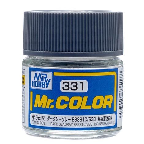 Mr. Hobby Mr. Color Paint - Semi-Gloss Dark Seagrey (BS381C/ 638)