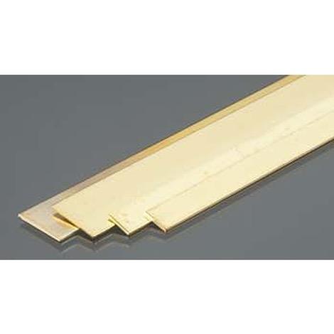 Brass Strips, .032 x 1/4 x 1/2, 12in Bendable  (4)
