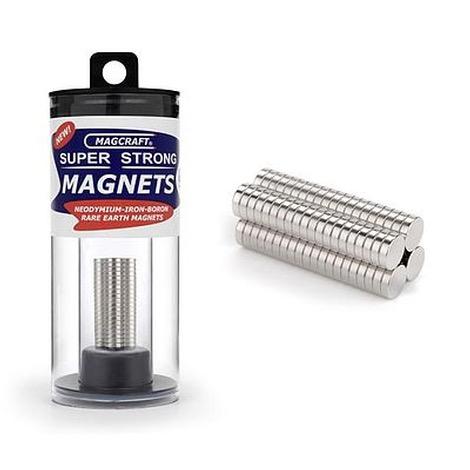 Rare Earth Disc Magnets (80) -- 1/4x1/16