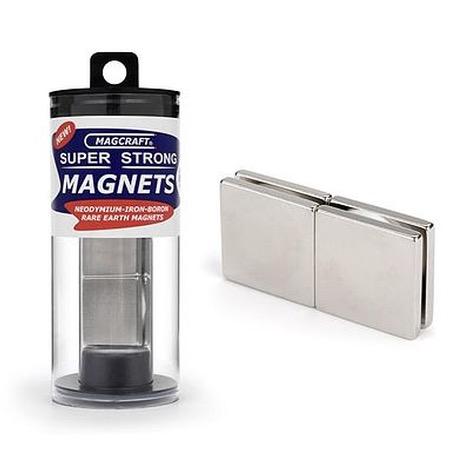 Rare Earth Block Magnets (4) (1x1x1/8)