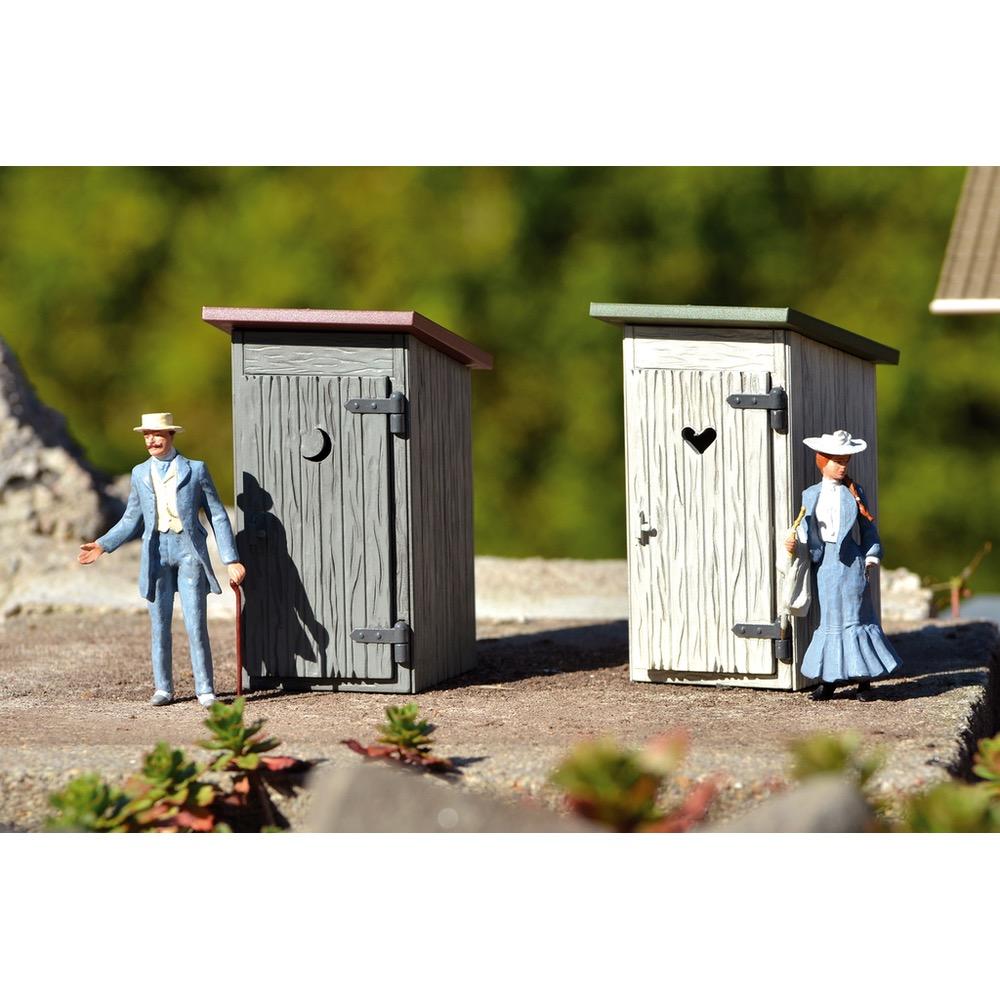 G-Scale Outhouse 2-pack Built-Up Buildings