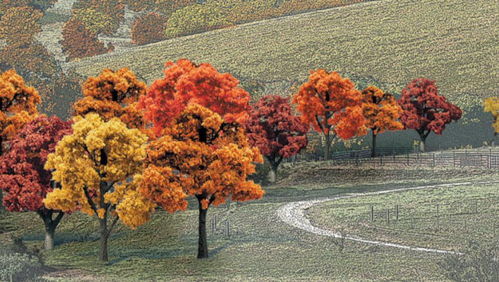 Woodland Scenics Fall Colors Trees Mix (3-5in, 14 pc)