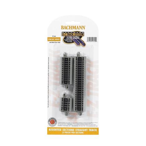 N-Scale Assorted Straight Short Sections (EZ-Track)