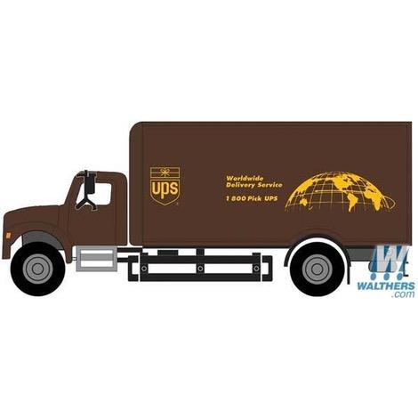 HO International(R) 4900 Single-Axle Box Van - UPS  (Bow Tie Shield)