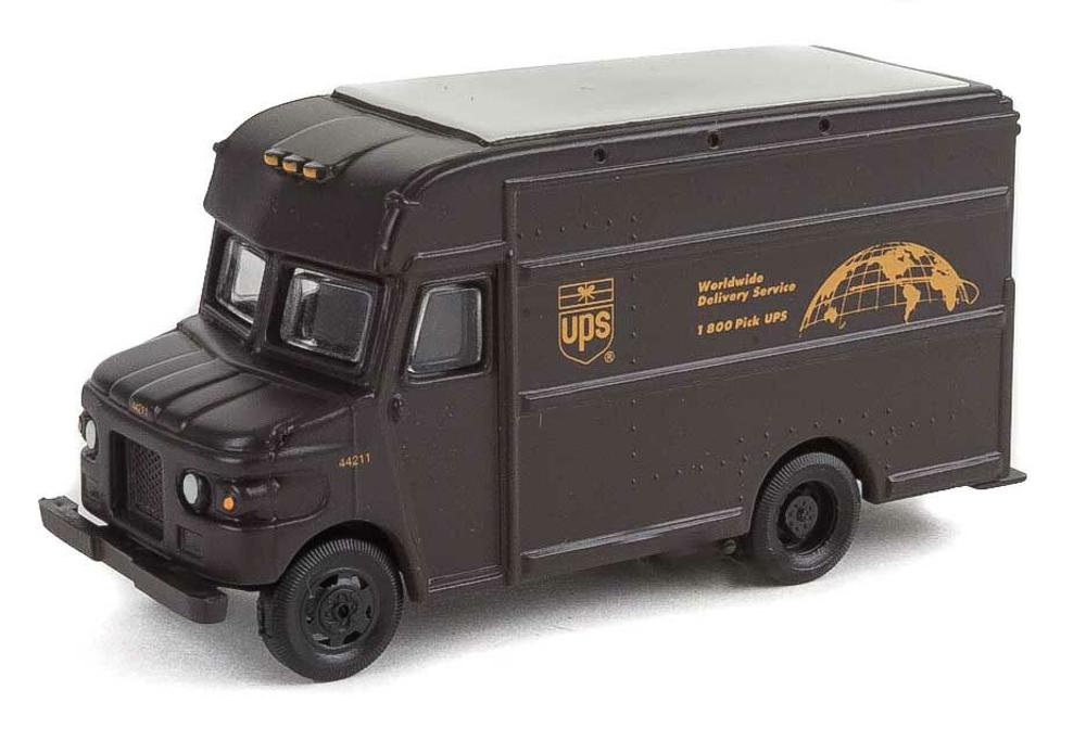 Walthers HO Scale UPS Package Car - United Parcel Service Bow Tie Shield Logo