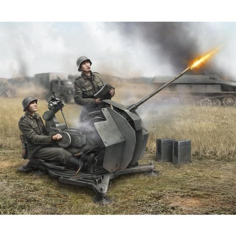 1/72 German 2cm Flak 38 with Crew Snap Kit