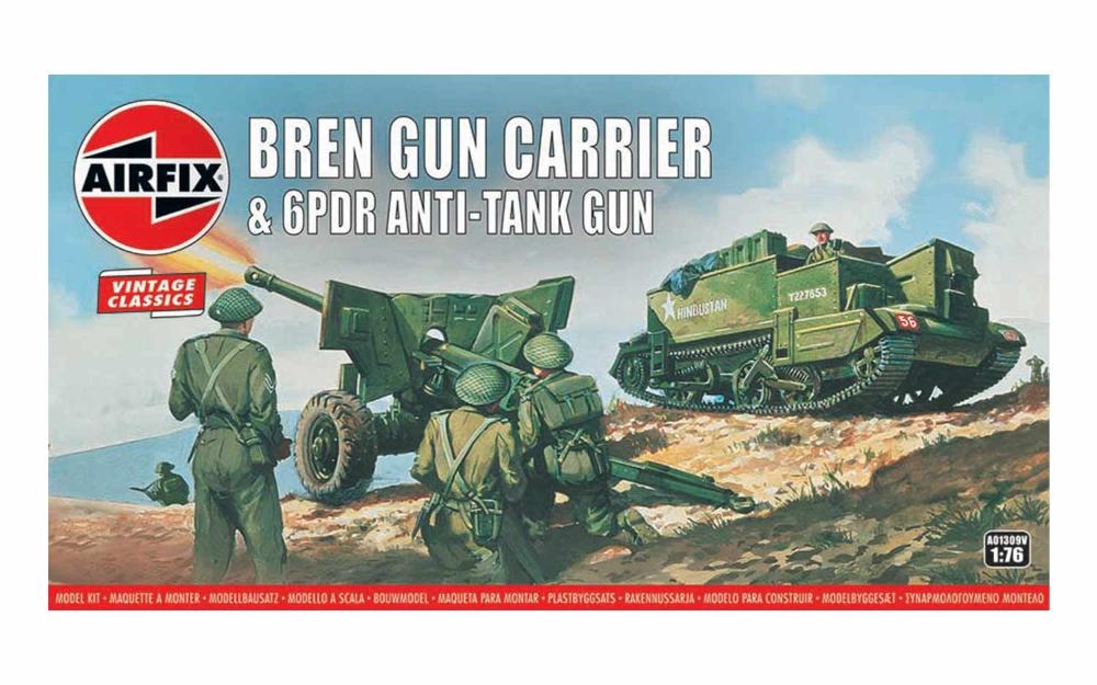 1/76 Bren Gun Carrier and 6pdr Anti-Tank Model Kit