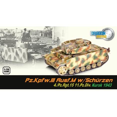 1/72 Pz.Kpfw.III Ausf.M w/Schurzen 4./Pz.Rgt. 15 11.Pz.Div. Kursk 1943