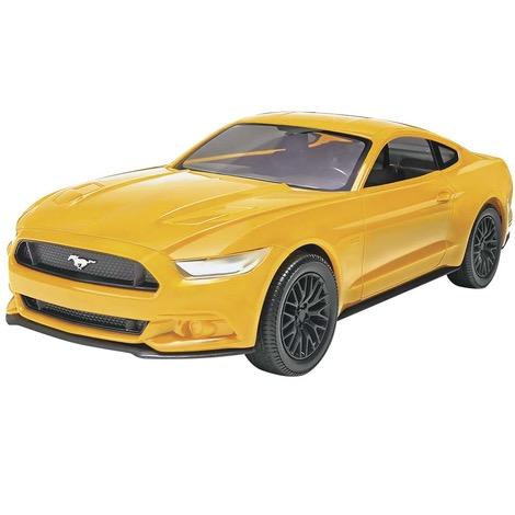 1/25 2015 Mustang GT Yellow Plastic Model Kit
