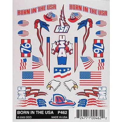 PineCar Born In The USA Decal Sheet
