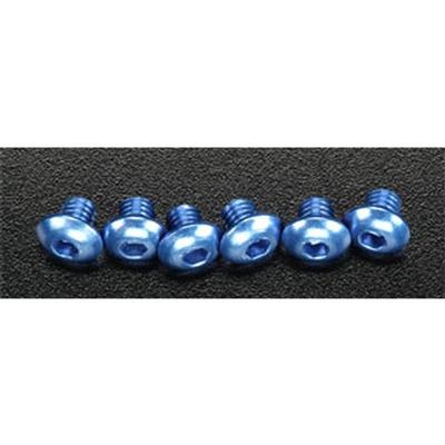 Traxxas Button Head Screw 4x4 Aluminum Blue Jato (6)