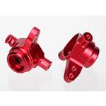 Traxxas Steering Blocks Aluminum Left/Right Red-Anodized