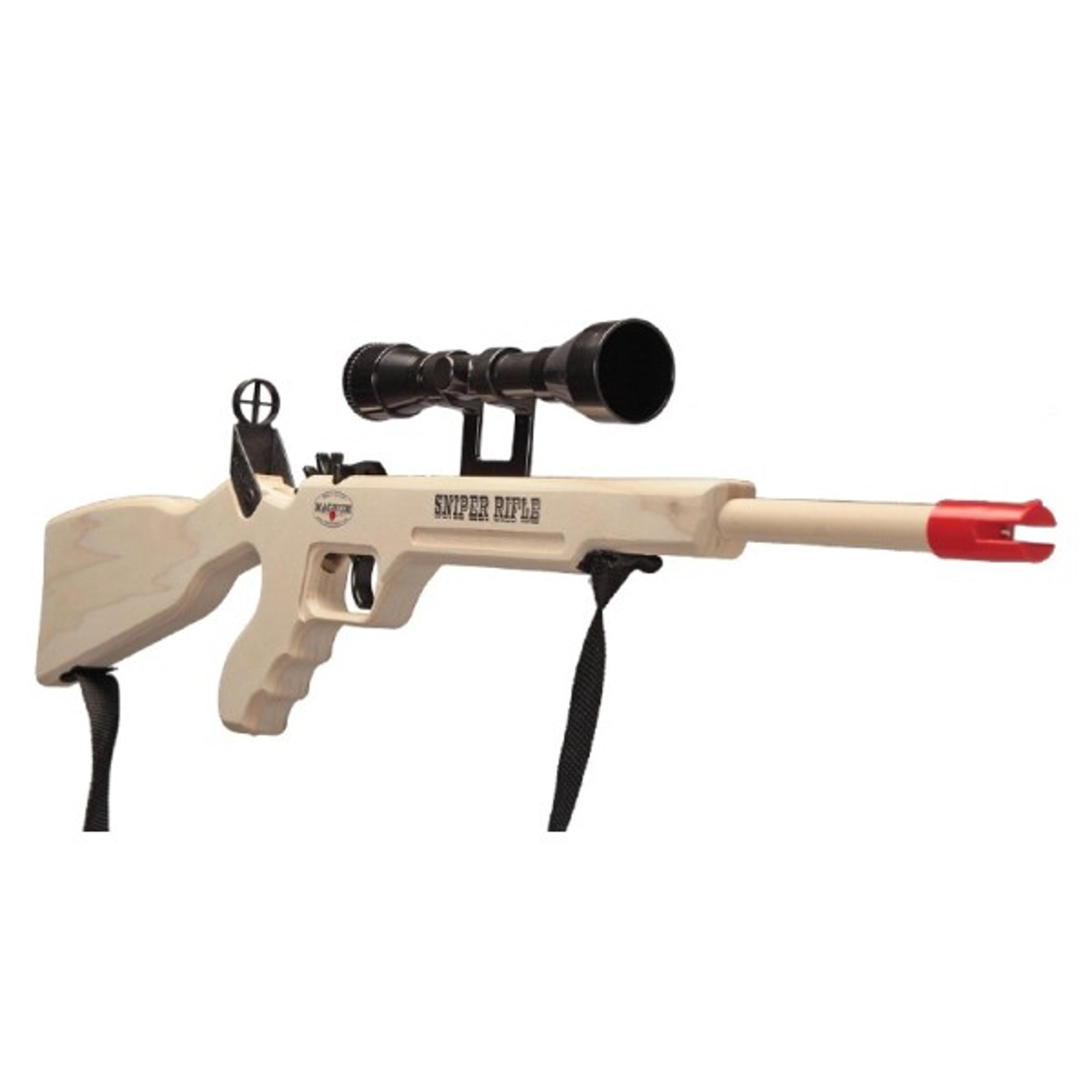Magnum Wooden Sniper Rifle with Scope and Sling