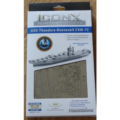 Metal Earth Fascinations  ICONX USS Theodore Roosevelt CVN-71