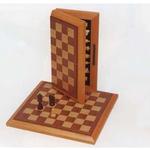 CHESS SET WOOD 12IN