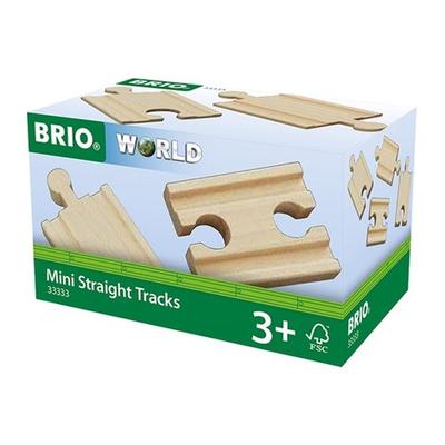 Brio Mini Straight Tracks for Railway (4 pc)
