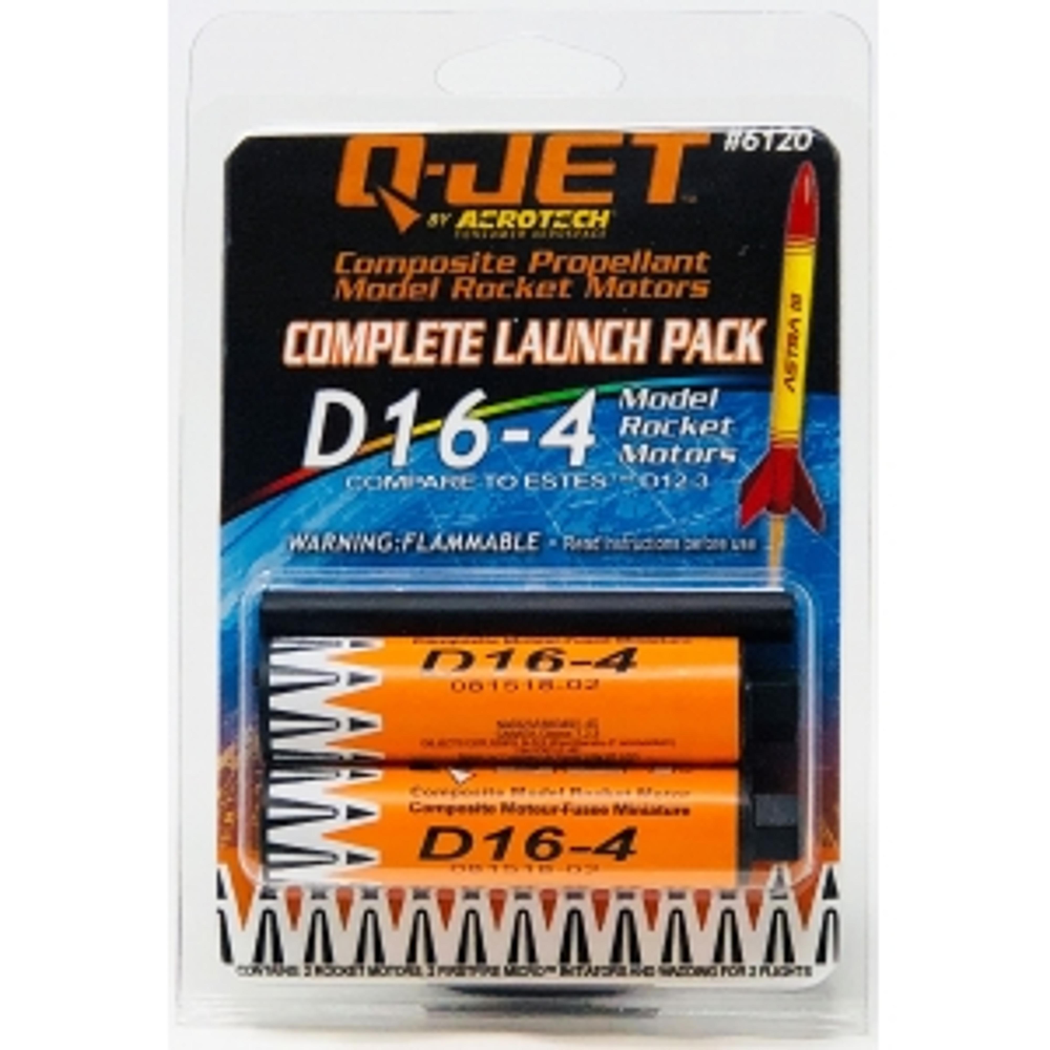 Quest Q-Jet D16-4FJ Black Max Complete 2-Motor Launch Pack