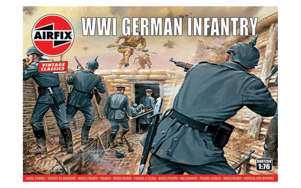1:72 WWI German Infantry Figures (48 ct)