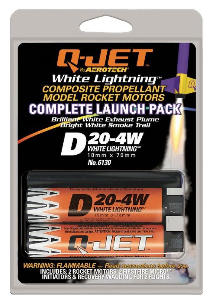 Quest Q-Jet D20-4W White Lightning Complete 2-Motor Launch Pack