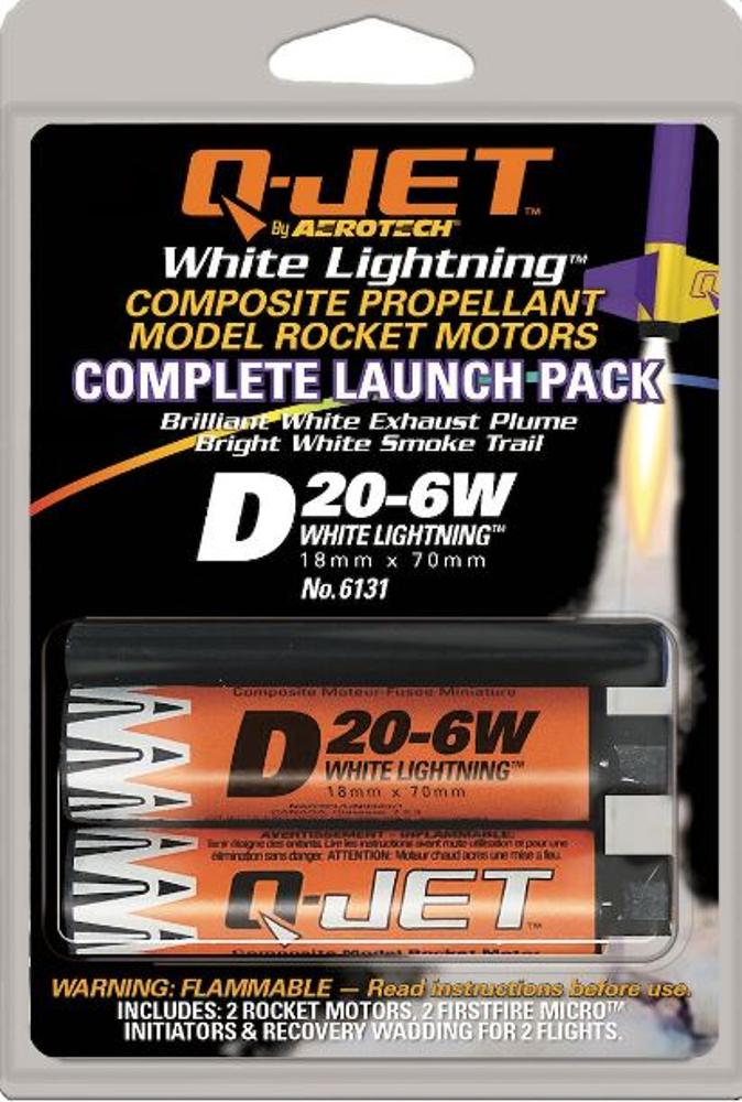 Quest Q-Jet D20-6W White Lightning Complete 2-Motor Launch Pack