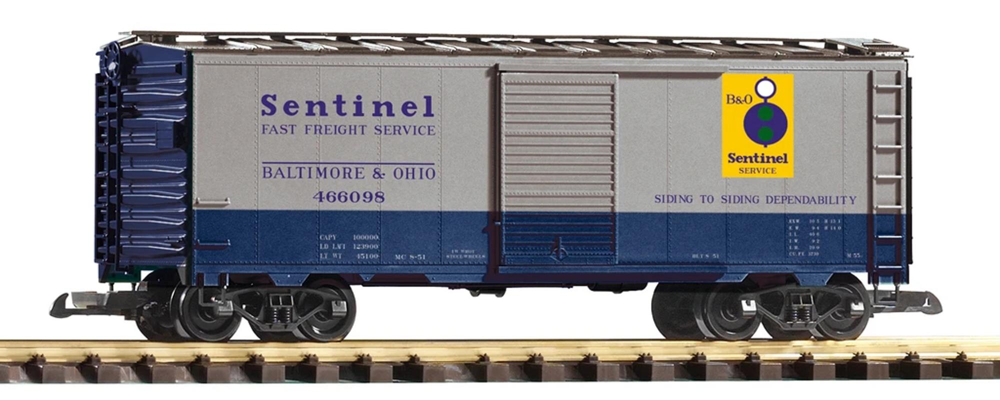 G-Scale B&O Sentinel Steel Boxcar