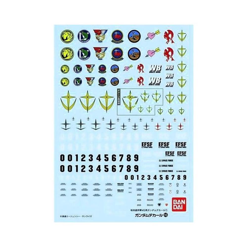 1/100 GD-16 Mobile Suit Earth Federation Space Force Decals