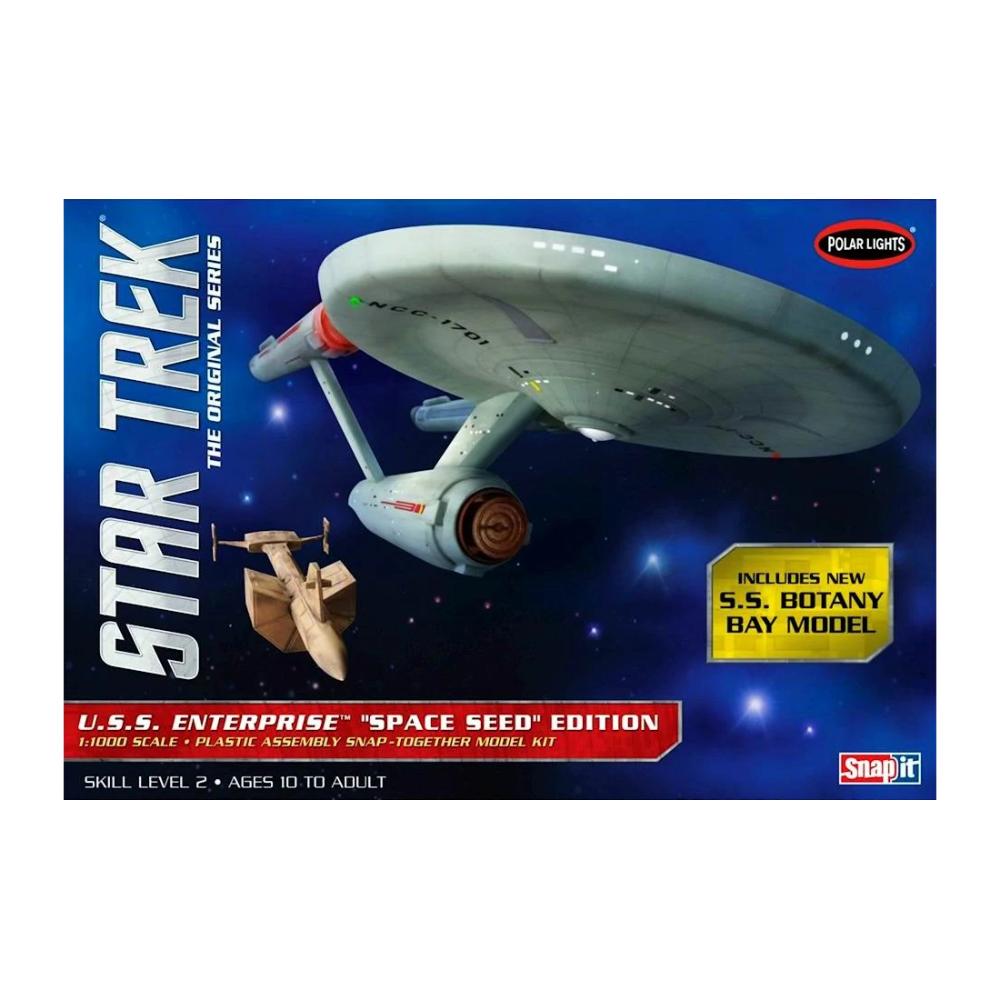 Polar Lights 1/1000 Star Trek USS Enterprise w/ Botany Bay Model Kit