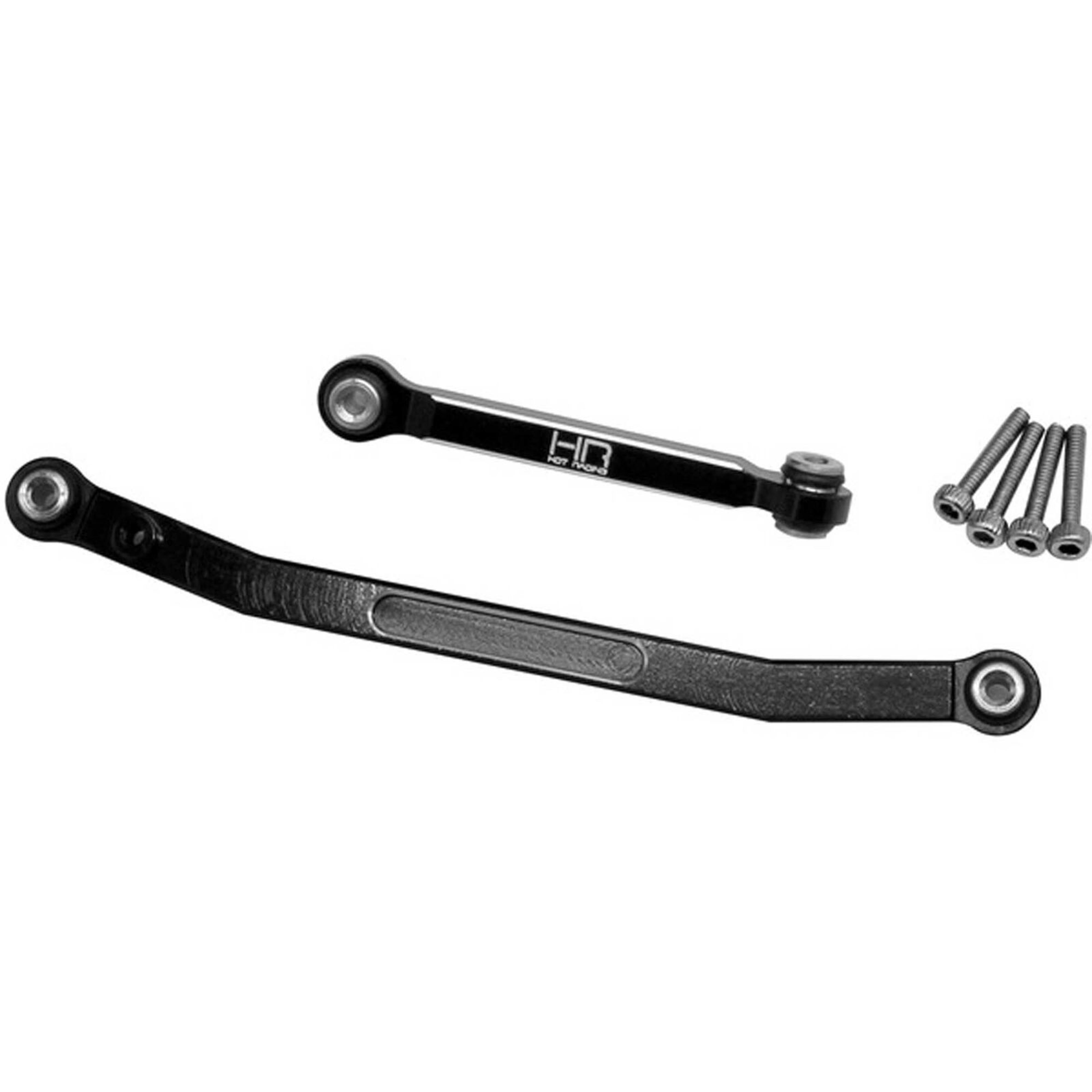 Hot Racing Black Aluminum Fix Link Steering Rod (SCX24)