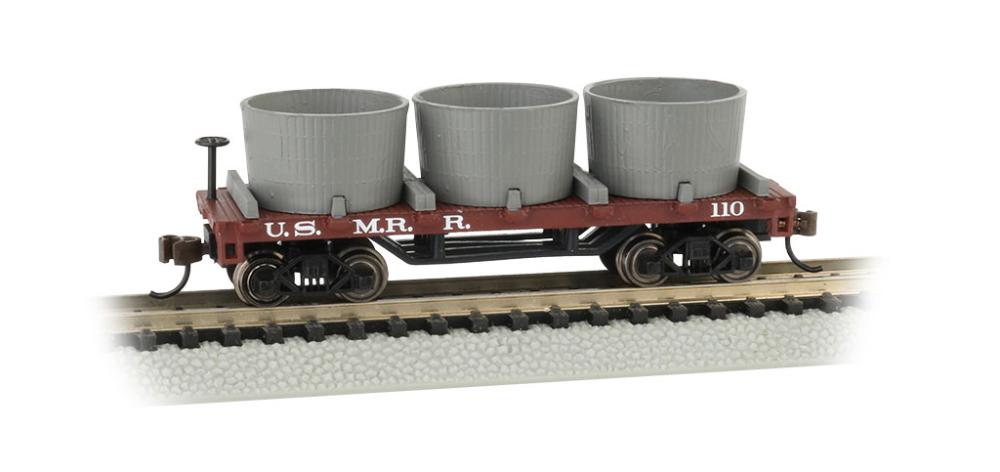 Bachmann N-Scale US Military RR Old-Time Water Tank Car