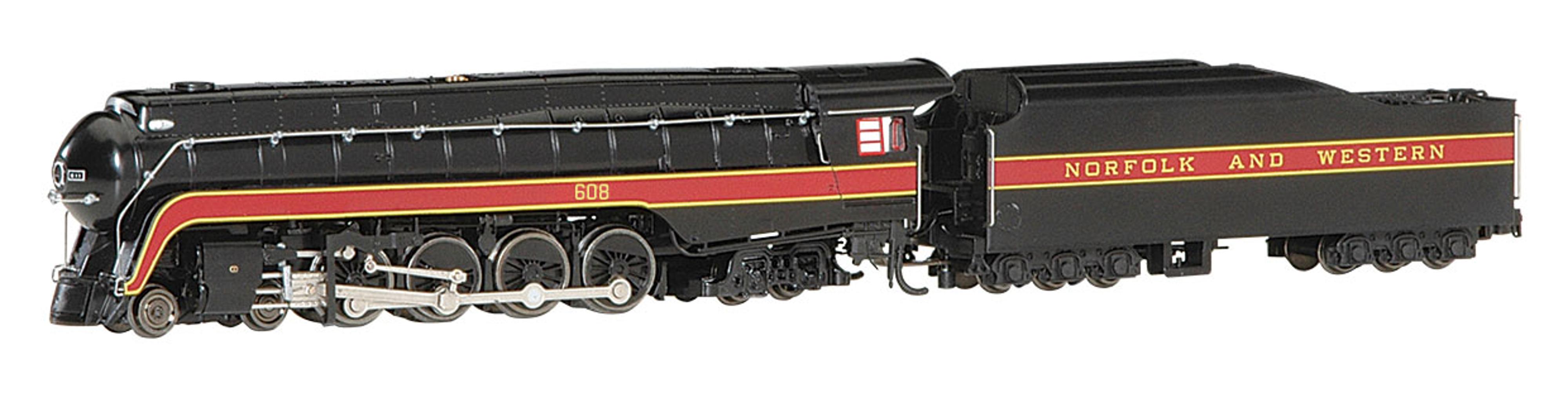 Bachmann N-Scale N and W #608 Class J 4-8-4 DCC Sound Value Train