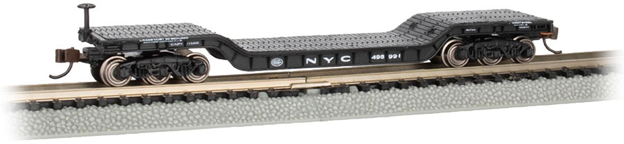 Bachmann N-Scale NYC 52ft Center-Depressed Flat Car