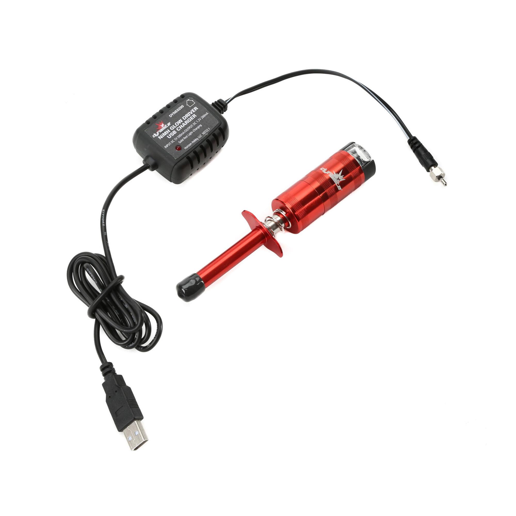 Dynamite Metered NiMH Glow Driver w/ USB Charger