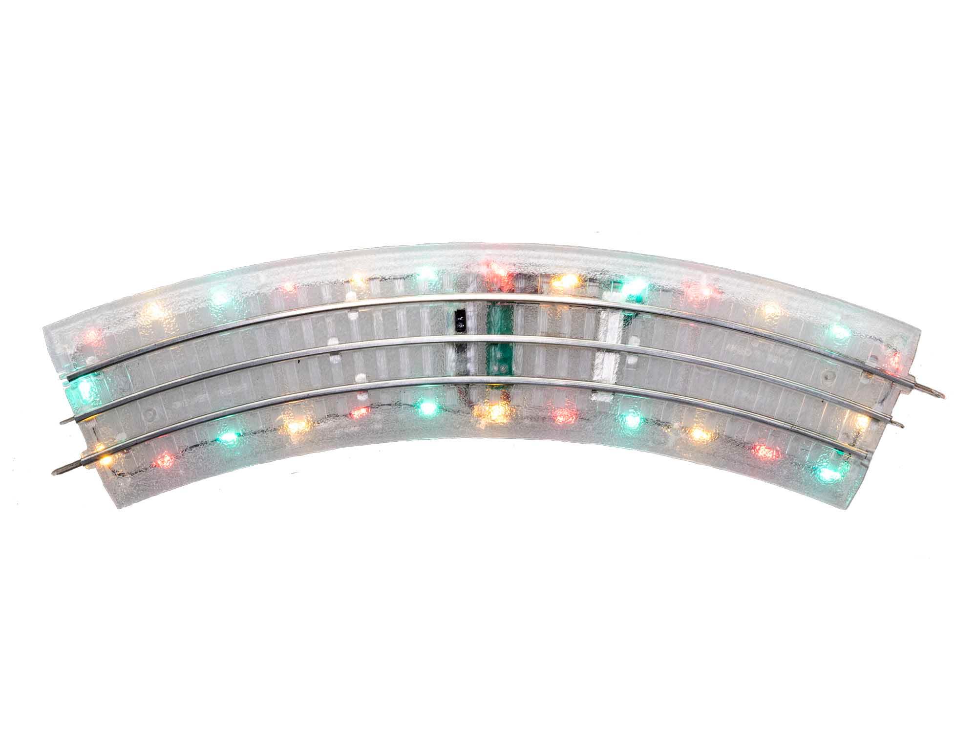Lionel O-Scale Lighted Curve Fastrack Track (4pk)