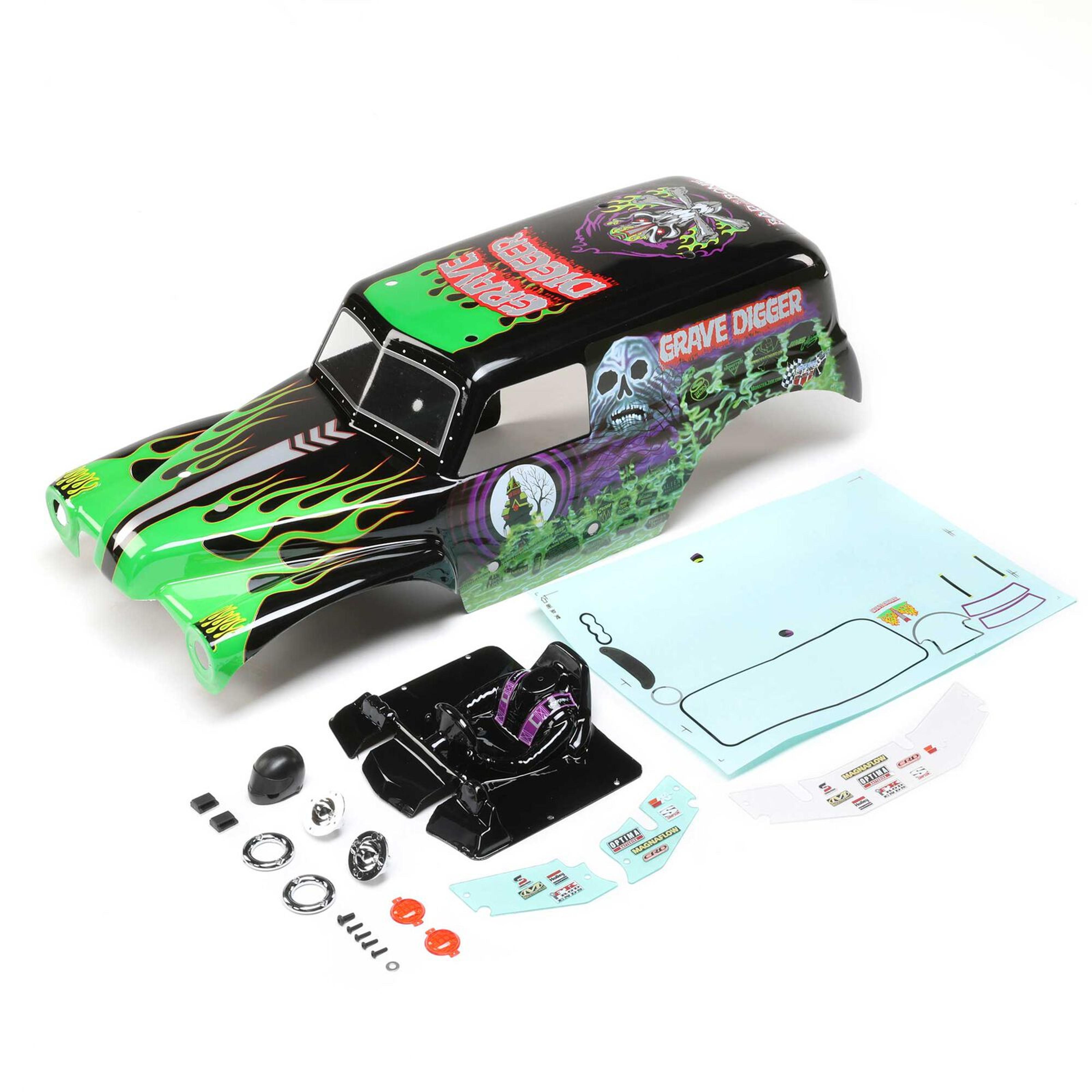 Losi Painted Body Set (Grave Digger, LMT)