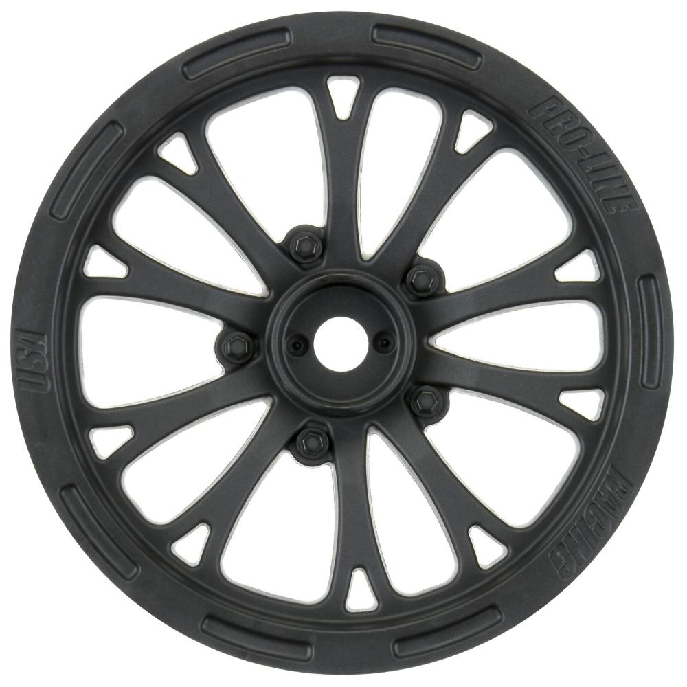 Pro-Line Pomona Drag Spec Fr 2.2in 12mm Drag Wheels (2 pcs, Black)