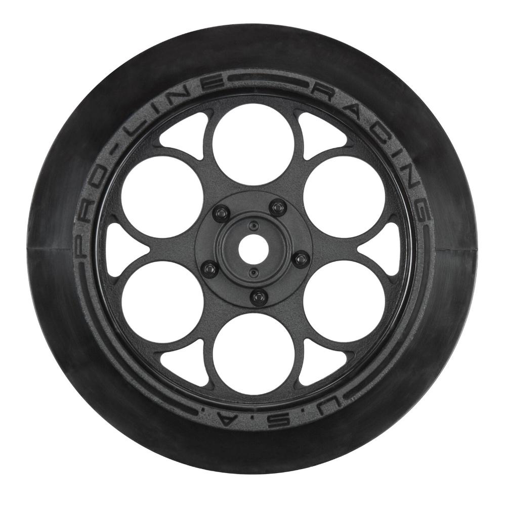 Pro-Line Showtime Front Runner 2.2in/2.7in 12mm Drag Wheels (2 pcs, Black)