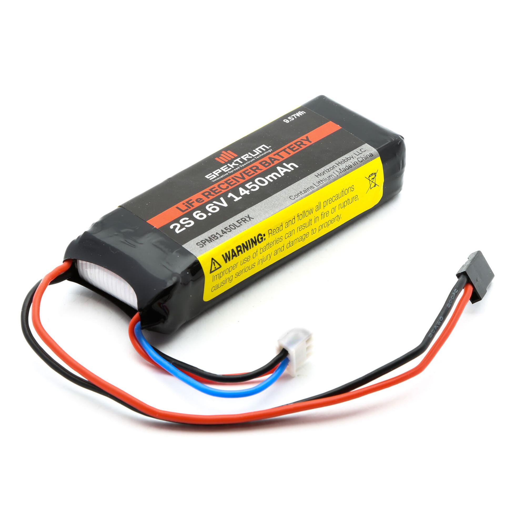 Spektrum 6.6v 1450mAh 2S LiFe Receiver Battery (Universal Receiver)