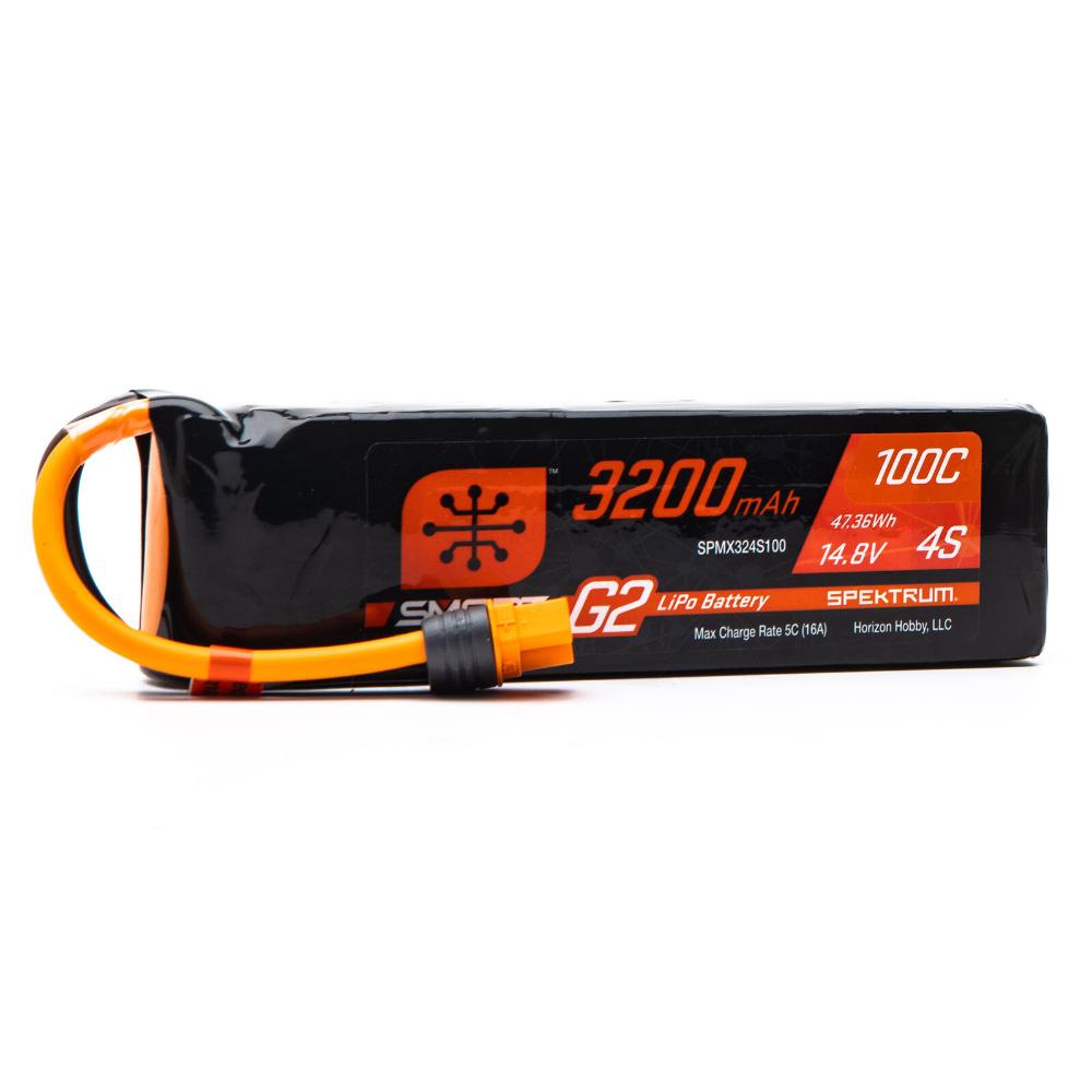 Spektrum 14.8v 3200mAh 4S 100C Smart G2 LiPo Battery (IC3)