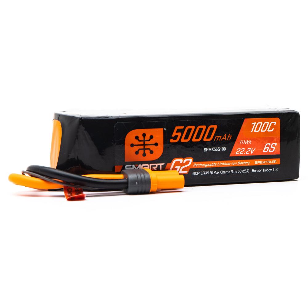 Spektrum 22.2v 5000mAh 6S 100C Smart G2 LiPo Battery (IC5)