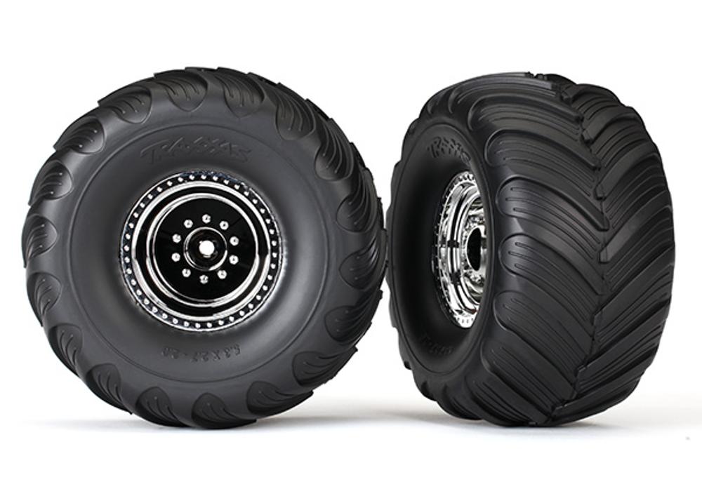Traxxas Terra Groove Dual Profile Tires w/ Foam Inserts (Nitro Rear / Electric Front) (2 pcs)